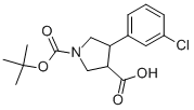 4-(3-氯-苯基)-吡咯烷-1,3-二羧酸 1-叔丁酯结构式_939757-91-2结构式