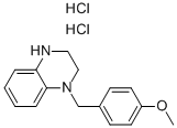 1-(4-甲氧基-苄基)-1,2,3,4-四氢-喹噁啉双盐酸盐结构式_939760-14-2结构式