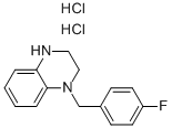 1-(4-氟-苄基)-1,2,3,4-四氢-喹噁啉双盐酸盐结构式_939760-20-0结构式