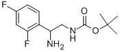 [2-氨基-2-(2,4-二氟-苯基)-乙基]-氨基甲酸叔丁酯盐酸盐结构式_939760-58-4结构式