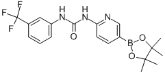 1-[5-(4,4,5,5-四甲基-1,3,2-二噁硼烷-2-基)吡啶-2-基]-3-[3-(三氟甲基)苯基]脲结构式_939968-42-0结构式