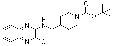 4-[(3-氯-喹噁啉-2-基氨基)-甲基]-哌啶-1-羧酸叔丁酯结构式_939986-05-7结构式
