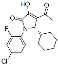 (5S)-4-乙酰基-1-(4-氯-2-氟苯基)-5-环己基-1,5-二氢-3-羟基-2H-吡咯-2-酮结构式_942222-78-8结构式