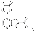 4-(4,4,5,5-四甲基-1,3,2-二噁硼烷-2-基)-3H-吡咯并[2,3-b]吡啶-2-羧酸乙酯结构式_943322-02-9结构式