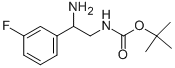 2-氨基-2-(3-氟苯基)乙基氨基甲酸叔丁酯结构式_943325-30-2结构式