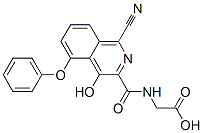 n-[(1-氰基-4-羟基-5-苯氧基-3-异喹啉)羰基]-甘氨酸结构式_945739-80-0结构式
