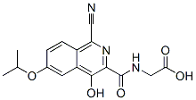 n-[[1-氰基-4-羟基-6-(1-甲基乙氧基)-3-异喹啉]羰基]-甘氨酸结构式_945740-11-4结构式