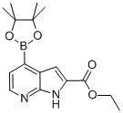 4-(4,4,5,5-四甲基-1,3,2-二噁硼烷-2-基)-1H-吡咯并[2,3-b]吡啶-2-羧酸乙酯结构式_945865-21-4结构式