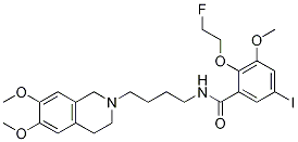 N-[4-(3,4-二氢-6,7-二甲氧基-2(1H)-异喹啉)丁基]-2-(2-氟乙氧基)-5-碘-3-甲氧基苯甲酰胺结构式_945992-38-1结构式