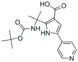  2-[1-[[(1,1-二甲基乙氧基)羰基]氨基]-1-甲基乙基]-5-(4-吡啶)-1H-吡咯-3-羧酸结构式_947327-48-2结构式