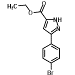5-(4-溴-苯基)-1H-吡唑-3-羧酸乙酯结构式_948292-48-6结构式
