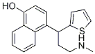4-(3-(甲基氨基)-1-(噻吩-2-基)丙基)萘-1-醇结构式_949095-98-1结构式