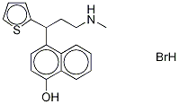 4-[3-(甲氨基)-1-(2-噻吩)丙基]-1-萘酚氢溴酸结构式_949096-01-9结构式
