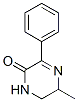(7ci)-5,6-二氢-5(or6)-甲基-3-苯基-2(1H)-吡嗪酮结构式_94934-44-8结构式 (7ci)-5,6-二氢-5(or6)-甲基-3-苯基-2(1H)-吡嗪酮结构式_94934-44-8结构式