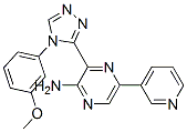 3-[4-(3-甲氧基苯基)-4H-1,2,4-噻唑-3-基]-5-(3-吡啶)-2-吡嗪胺结构式_951251-59-5结构式