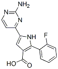  5-(2-氨基-4-嘧啶)-2-(2-氟苯基)-1H-吡咯-3-羧酸结构式_951784-07-9结构式