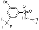 N-环丙基-3-溴-5-三氟甲基苯磺酰胺结构式_951884-61-0结构式