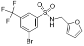 N-(呋喃-2-甲基)3-溴-5-三氟甲基苯磺酰胺结构式_951884-84-7结构式