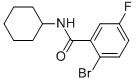 N-环己基-2-溴-5-氟苯甲酰胺结构式_951884-99-4结构式