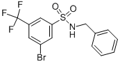 N-苄基-3-溴-5-三氟甲基苯磺酰胺结构式_951885-22-6结构式