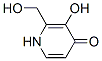 4(1H)-pyridinone, 3-hydroxy-2-(hydroxymethyl)-(9ci) Structure