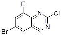 6-溴-2-氯-8-氟喹唑啉结构式_953039-25-3结构式