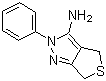 2-苯基-2,6-二氢-4H-噻吩并[3,4-c]吡唑-3-胺结构式_95469-88-8结构式