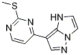 7-(2-(甲基硫代)嘧啶-4-基)-1H-咪唑并[1,2-b]吡唑结构式_956722-15-9结构式