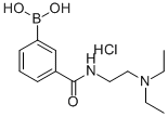 3-(2-N,N-二乙基氨基乙基氨基羰基)苯硼酸盐酸盐结构式_957061-01-7结构式