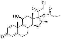 21-氯-16beta-甲基-17-(1-氧代丙氧基)孕甾-1,4-二烯-3,20-二酮结构式_95796-50-2结构式