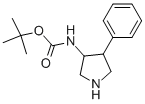 4-苯基吡咯烷-3-氨基甲酸叔丁酯结构式_959236-29-4结构式