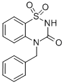 4-(苯基甲基)-2H-1,2,4-苯并噻二嗪-3(4H)-酮 1,1-二氧化物结构式_964-08-9结构式