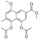 4,5-双(乙酰基氧基)-8-甲氧基-6-甲基-2-萘羧酸甲酯结构式_97944-86-0结构式