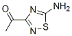 (9ci)-1-(5-氨基-1,2,4-噻二唑-3-基)-乙酮结构式_98259-38-2结构式