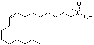 (Z,Z)-9,12-十八碳二烯-1-酸(羧基碳-13)结构式_98353-71-0结构式