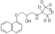 1-(1-萘基氧基)-3-[(2H7)-2-丙基氨基]-2-丙醇结构式_98897-23-5结构式