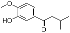 1-(3-羟基-4-甲氧基苯基)-3-甲基-1-丁酮结构式_99783-85-4结构式