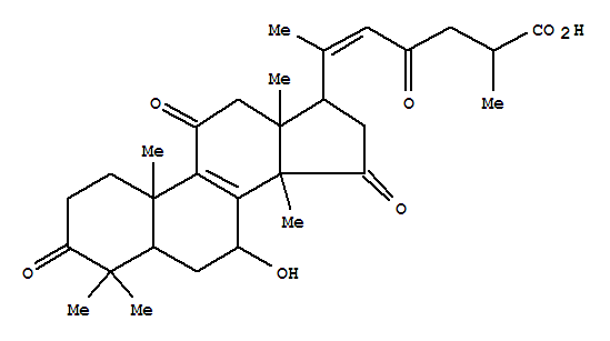 灵芝烯酸D结构式_100665-43-8结构式