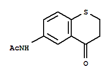 N-(3,4-二氢-4-氧代-2H-1-苯并硫代吡喃-6-基)乙酰胺结构式_103989-04-4结构式