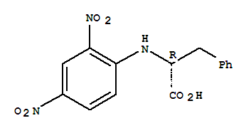 n-(2,4-二硝基苯基)-D-苯丙氨酸结构式_10549-12-9结构式