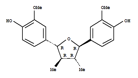 4,4’-[(2R,3R,4R,5R)-四氢-3,4-二甲基-2,5-呋喃基]双[2-甲氧基苯酚]结构式_112652-46-7结构式