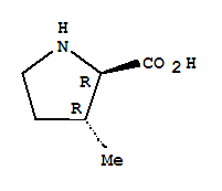 (2R,3r)-3-甲基吡咯烷-2-羧酸结构式_118758-47-7结构式