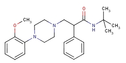 (S)-n-叔丁基-3-(4-(2-甲氧基苯基)-哌嗪-1-基)-2-苯丙酰胺双盐酸盐结构式_133025-23-7结构式