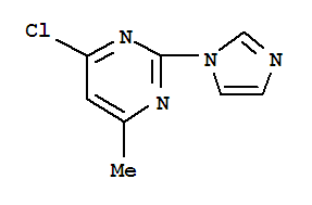 Pyrimidine, 4-chloro-2-(1H-imidazol-1-yl)-6-methyl-Structure,135052-24-3Structure Pyrimidine, 4-chloro-2-(1H-imidazol-1-yl)-6-methyl- Structure,135052-24-3Structure