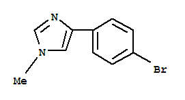4-(4-溴苯基)-1-甲基-1H-咪唑结构式_136350-70-4结构式