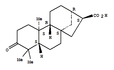 Ent-3-氧代贝壳烯烷-17-酸结构式_151561-88-5结构式