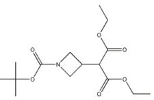 2-(1-(叔丁氧基羰基)氮杂啶-3-基)丙二酸二乙酯结构式_183062-95-5结构式