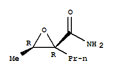 (2r-顺式)-(9ci)-3-甲基-2-丙基-环氧乙烷羧酰胺结构式_200356-08-7结构式