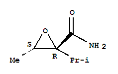 (2r,3s)-(9ci)-3-甲基-2-(1-甲基乙基)-环氧乙烷羧酰胺结构式_200356-09-8结构式