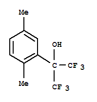 2-(2,5-二甲基苯基)-1,1,1,3,3,3-六氟-2-丙醇结构式_2010-62-0结构式